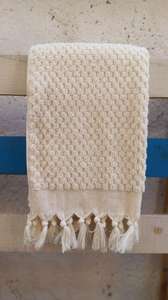 Toalla de mano de baño a rayas con pompón de algodón 100% de calidad superior 50x100 de secado rápido 250gr multiusos hecho en Turquía - Product Image 6