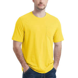 T-shirt homme bleu clair coton doux col rond manches courtes confortable coupe décontractée élégant couleur unie tous les jours été basique t-shirt - Product Image 5