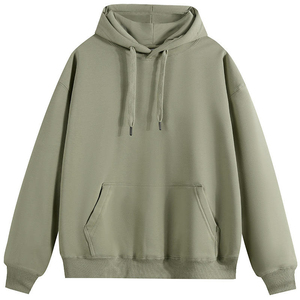 Sudadera con Capucha de Corte Cuadrado para Hombre con Bordado de Logotipo Personalizado y Estampado Puff, Ropa de Invierno Unisex de Alta Calidad, Servicio OEM al por Mayor - Product Image 3
