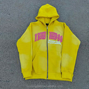 Sudadera personalizada con capucha estampada y pantalones de chándal acampanados, conjunto de chándal con pantalones apilados, conjunto de chándal para hombre - Product Image 3