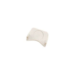Plastic refrigerator door shelf retainer <b>bar</b> <b>end</b> cap - Product Image 1