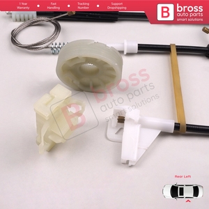 Juego de Reparación de Elevalunas Eléctrico BWR444, Puerta Trasera Izquierda para Octavia MK1 1U 1996-2000 Pre-Facelift 1U0839461 - Product Image 5