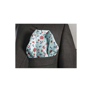 Pañuelo de bolsillo estilo marinero con estampado verde menta, talla única, para hombres, hecho de TR, para chalecos y chaquetas. - Product Image 1