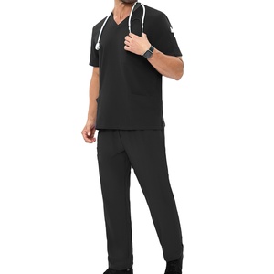 Wholesale Custom High Quality Hospital <b>Doctors</b> uniform Scrub Nursing Uniform <b>Sets</b> Medical Wear Men Scrub Suit MADE BY HS 2026 - Product Image 4