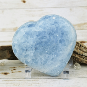 Venta al por mayor azul celestita corazón hinchado cristal Natural piedra preciosa corazón crecimiento armonía Reiki piedra Ideal para regalos decoración del hogar - Product Image 5