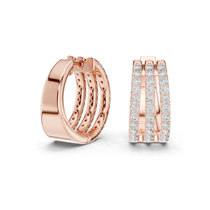 Boucles d'oreilles en diamant de laboratoire 1,98 CT pour femmes, clarté VVS-VS EF, or 18 carats, 14 carats, 10 carats et argent 925, or rose, or jaune, or blanc - Product Image 5