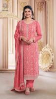 Kameez pakistanaise confortable grande taille en soie chinon lourde et slub Maruti, modèle MF586, couleur unie, simple et polyvalente, style indien