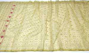 Exclusif Deshi Dhakai Jamdani Sharee de haute qualité pour les femmes JAMDANI FABRIC Bleu ROUGE VERT Doré Bleu Ciel du Bangladesh - Product Image 4