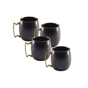 Cuivre martelé citron vert et menthe jus tasse taille personnalisée forme ronde moscou Mule tasse pour accessoires de cuisine - Product Image 2