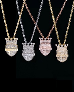 จี้เพชร VVS Moissanite สีเงิน925หรูหราไม่ซ้ำใครออกแบบได้เองสำหรับผู้ชายและผู้หญิงเสน่ห์สไตล์ฮิปฮอป - Product Image 3