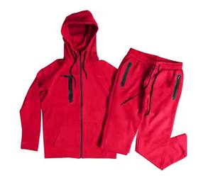 Conjunto de chándal de algodón 100% para hombre, conjunto de chándal de invierno ligero transpirable de calidad Premium, secado rápido de talla grande para adultos - Product Image 5