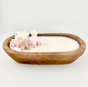 Soporte de vela de masa de madera Precio razonable al por mayor Cuencos de madera ecológicos Soporte de vela hecho a mano - Product Image 1