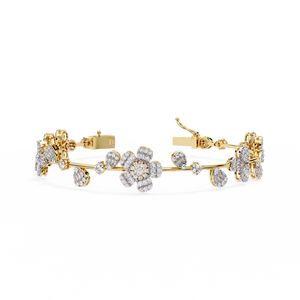 Fabulous 18K <b>Gold</b> Lab Grown Diamond Bracelet & <b>Bangle</b> Luxurious Jewelry Accessory - Product Image 5