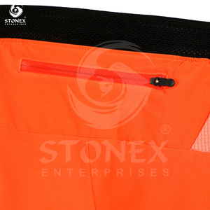 Shorts de course personnalisés avec poches zippées pour hommes, services OEM, impression de logo personnalisée - Product Image 6