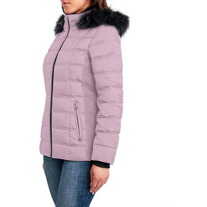 Women's Winter Quilted Long Puffer <b>Jacket</b> Plus Size Windproof Oversized with Breathable Hood Knitted Processing - Product Image 3