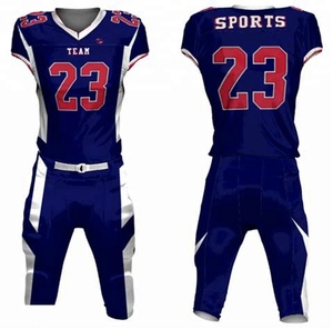Top Quality Football Uniforms Custom Style Printing Sublimated Breathable Quick Dry Custom Logo American Football Uniforms - Product Image 4