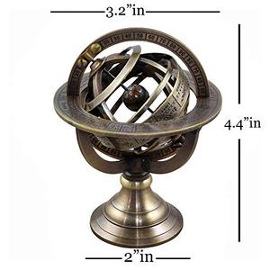 ที่มีความต้องการสูงชาวเรือทองเหลืองทรงกลมทรงกลมทรงกลมเกี่ยวกับการเดินเรือเพื่อการตกแต่งบ้านและสำนักงานในราคาที่ถูก - Product Image 4