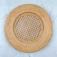 Umweltfreundliche Bohemian-Style Rattan-Tischsets Hitzebeständig Waschbar Geeignet für Hochzeitstisch-Dekorationen
