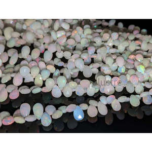 Perles d'Opale Naturelle Éthiopienne Welo Fire de Qualité AAA+, Facettées, Formes Goutte d'Eau, Trillion, Poire, Peridot Rouge, Rondelle, Amétrine - Product Image 2