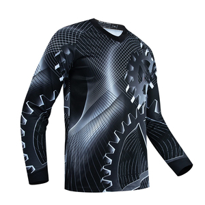 Maillot d'équitation VTT de cross-country personnalisé unisexe respirant Active Stretch séchage rapide sublimation vêtements de sport - Product Image 1