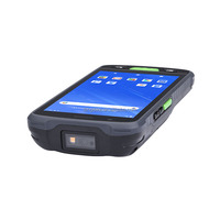 Computadora de Mano Android 15 de 5.5 Pulgadas, PDA Industrial con Escáner, Mango Ergonómico, Lector de Códigos de Barras 2D, 4+64GB para Logística y Almacén