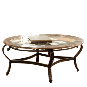 โต๊ะข้างดีไซน์คลาสสิกใหม่พร้อมกรอบเหล็กกระจกสีดำเฟอร์นิเจอร์ห้องนั่งเล่นทันสมัยโต๊ะข้างสุดหรูขายดี - Product Image 6