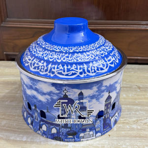 Dernière arrivée notre conception personnalisée chauffe-plats buffet pour la restauration de mariage du golfe arabe en acier avec couvercle marmite - Product Image 1