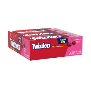 TWIZZLERS PULL 'N' PEEL Sabor Cereza Tamaño King, Paquetes de Caramelos Masticables, 4.2 oz (15 Unidades) - Product Image 3