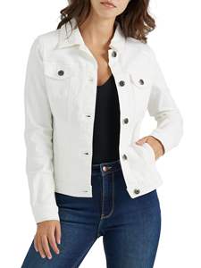 Veste en jean courte matelassée de haute qualité pour femmes avec logo personnalisé, streetwear tendance - Product Image 6