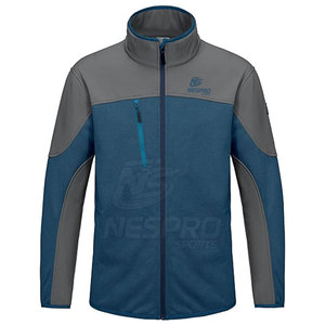 Nueva chaqueta Softshell de invierno para hombre de diseño personalizado con cuello levantado y logotipo frontal transpirable ecológico de secado rápido con cremallera - Product Image 2