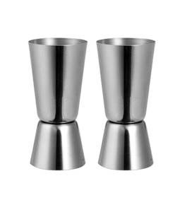 Doseur en acier Verre Doseur en acier inoxydable double face Droit Doseur double en acier inoxydable avec logo personnalisé - Product Image 3