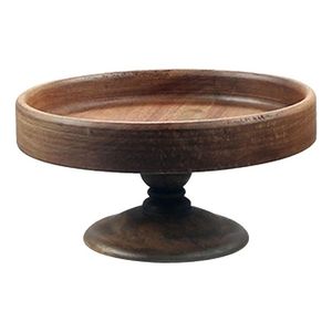 Soporte de pastel de madera recuperada para exhibición rústica ecológica de productos horneados durante eventos festivos o vitrinas de panadería - Product Image 2