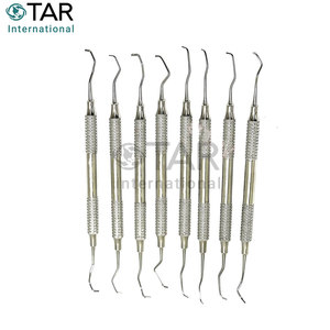 Juego de Curetas Dentales Alemanas Premium Gracey, Kit de Instrumentos Médicos Veterinarios Dentales, Mango Hueco de Doble Extremo, Limpieza Periodontal - Product Image 5