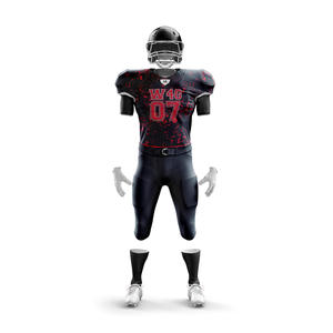 Custom 12 Panel American Football Uniforms Plus Size Sets Breathable Short Sleeve Low Price Quick Delivery <b>No</b> Duty Applied - Product Image 1