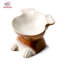 Gamelle anti-étouffement pour chiens, fabriquée au Vietnam, élégante, durable, en plastique écologique, colorée, pour voyage et usage intérieur, Nhi Binh