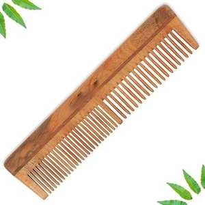 Peine para el Cabello Antibacteriano Hecho a Mano con Madera de Neem Natural Ecológica y Moderna para el Cuidado Saludable del Cuero Cabelludo y el Aseo Diario - Product Image 6