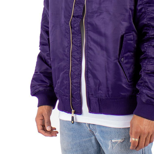 Nouvelle conception de vêtements décontractés, veste bomber en satin pour homme tendance, sur mesure, vente chaude, veste de haute qualité à prix de gros - Product Image 5