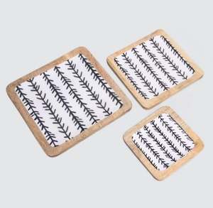 Nouvelle arrivée Décoration de Noël Plateau de service en bois au design classique pour hôtel, restaurants et cuisine à domicile - Product Image 1