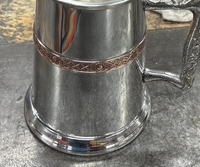 Vente chaude Premium Medieval Pewter Mug Top Nouveau Laiton Tankard Tasse En Acier Inoxydable Argent Plaqué Dernière Arrivée Potable Ware