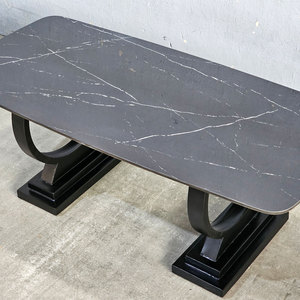 Modern Rectangular <b>Coffee</b> <b>Table</b> 120x55x45cm Ceramic Top Iron Legs Convertible Durable Storage Decorative Features Model TT68131 - Product Image 3