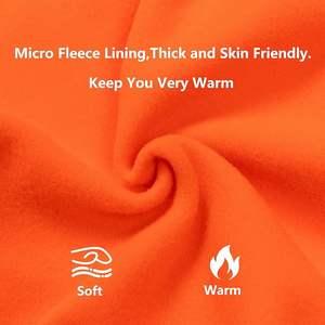 <b>High</b> Visibility Safety Hoodie for Men with Reflective Strip,Hi <b>Vis</b> Safety <b>Fleece</b> Jacket for Construction - Product Image 4