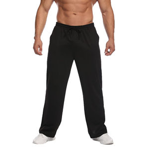 2025 <b>Men's</b> Casual Sport <b>Men's</b> Pants Mid Waist <b>Baggy</b> Work <b>Men's</b> <b>Trousers</b> Drawstring Closure XL Size Flare Sweatpants - Product Image 1