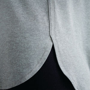 92% Polyester recyclé 8% Spandex Slim Fit séchage rapide Anti baume vert mélange femmes renouveler respirant haut à manches longues - Product Image 5