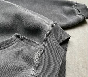 Heavyweight 100% Cotton Zip Hoodie Vintage Oversized Graphic Print Streetwear Style Washed Winter Clothing-Talla XL - Product Image 3