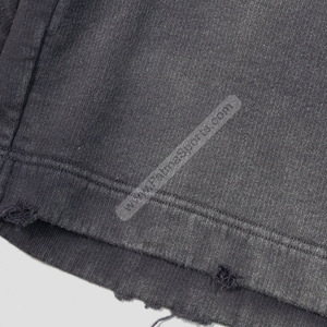 Short de survêtement solide personnalisé 100% coton Premium High Street Fashion - Product Image 6