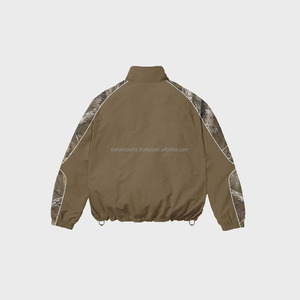Chaqueta cortavientos impermeable para hombre de nueva moda personalizada de calidad superior con manga larga chaqueta cortavientos informal para hombre - Product Image 4