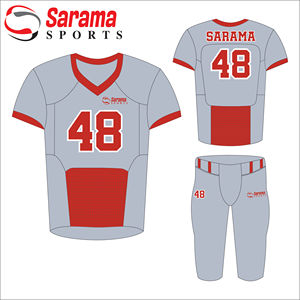 Nuevo estilo personalizar pantalones de uniforme de fútbol americano con bolsillos/Venta al por mayor último modelo de uniforme de fútbol americano, - Product Image 2