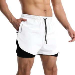 High Quality Customized Fitness Gym Running <b>Shorts</b> for Men Front Logo Canvas Quick Dry Breathable <b>Woven</b> Mid Waist - Product Image 6