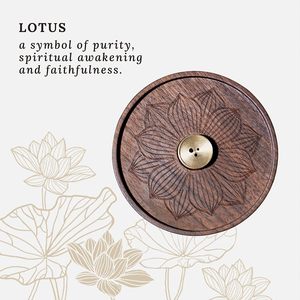<b>Incense</b> <b>Holder</b> <b>for</b> <b>Sticks</b>, Handmade Upside-Down Wooden <b>Incense</b> Burner, with Brass <b>Incense</b> <b>Sticks</b> <b>Holder</b> - Product Image 6