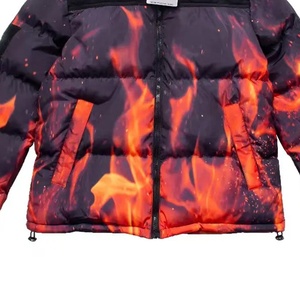 Custom Printed Front Breathable Anti-UV Hooded Puffer <b>Jacket</b> <b>Vintage</b> Windproof Waterproof Winter Warm Cozy Unisex Outdoor - Product Image 2